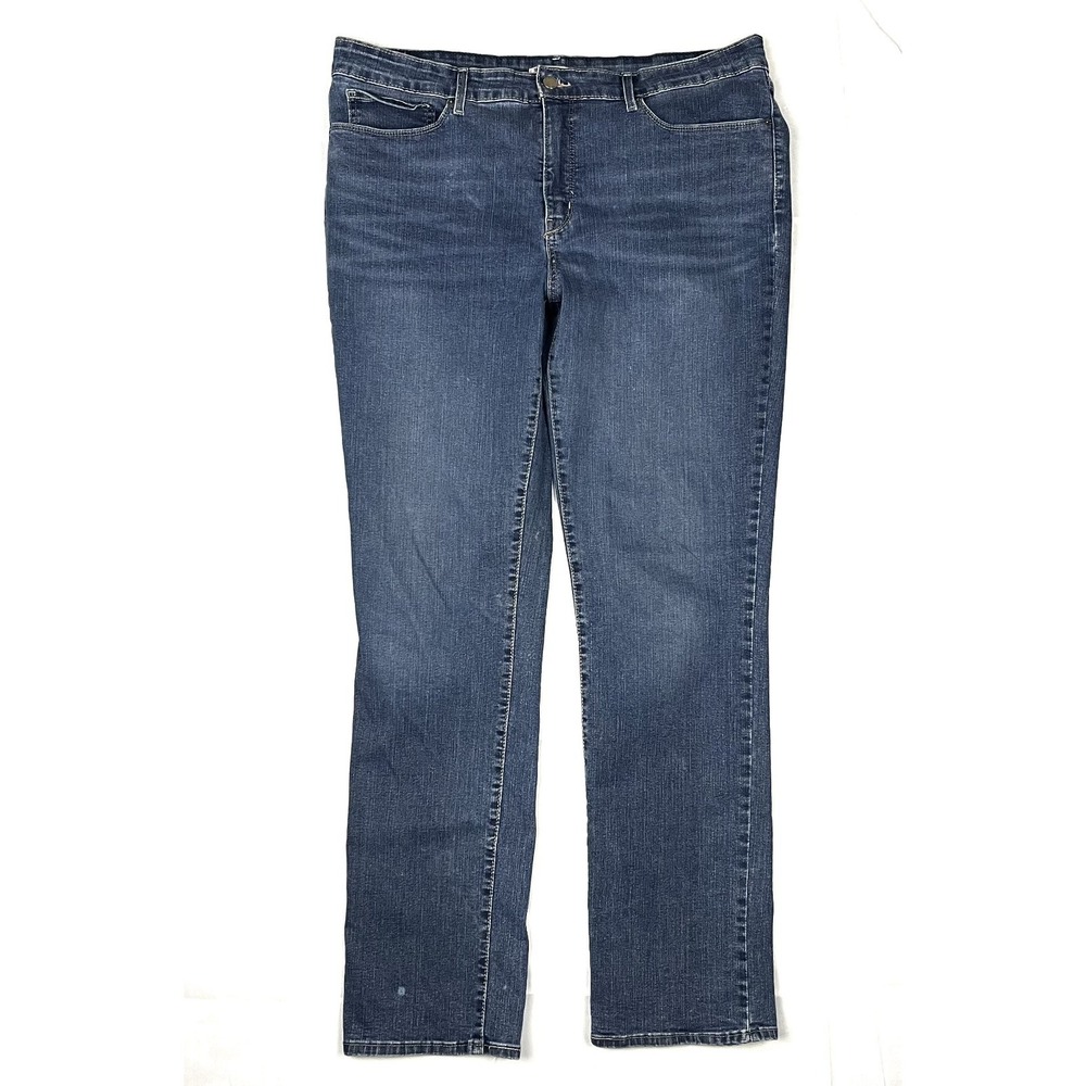Levi’s Signature Totally Shaping Straight Jeans Womens 16L W33 L34 Medium Wash